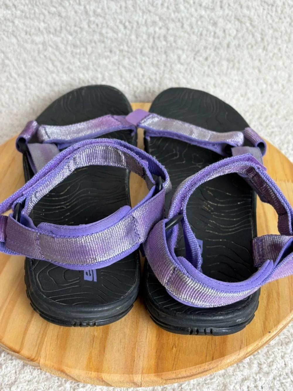 Teva Sandals Womens 7 Purple Black Hurricane 3 Strappy Open Toe Sport Shoe